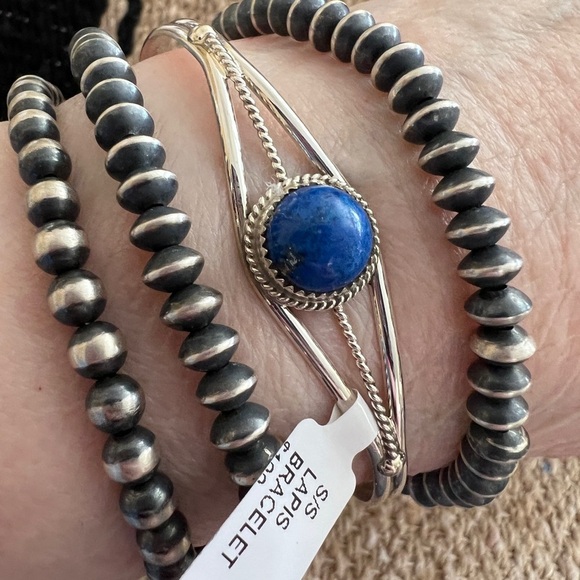 ❤️ Signed Esther White Native Made Adjustable Stackable Cuff Bracelet 9.6 Gms - Picture 1 of 14